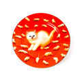 PIATTO IN PORCELLANA "TOILETPAPER"  CM.27 LIPSTICK KITTEN