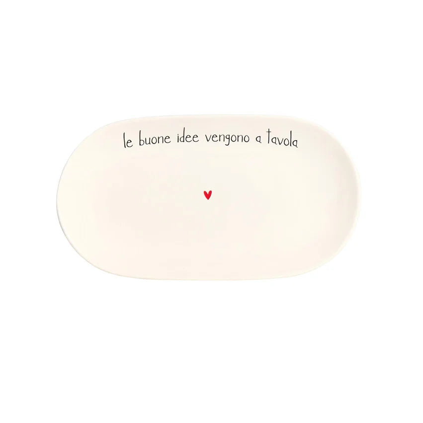 Simple Day Piatto Ovale Fondo in Grès 23x12,5x3 cm - Le buone idee vengono a tavola