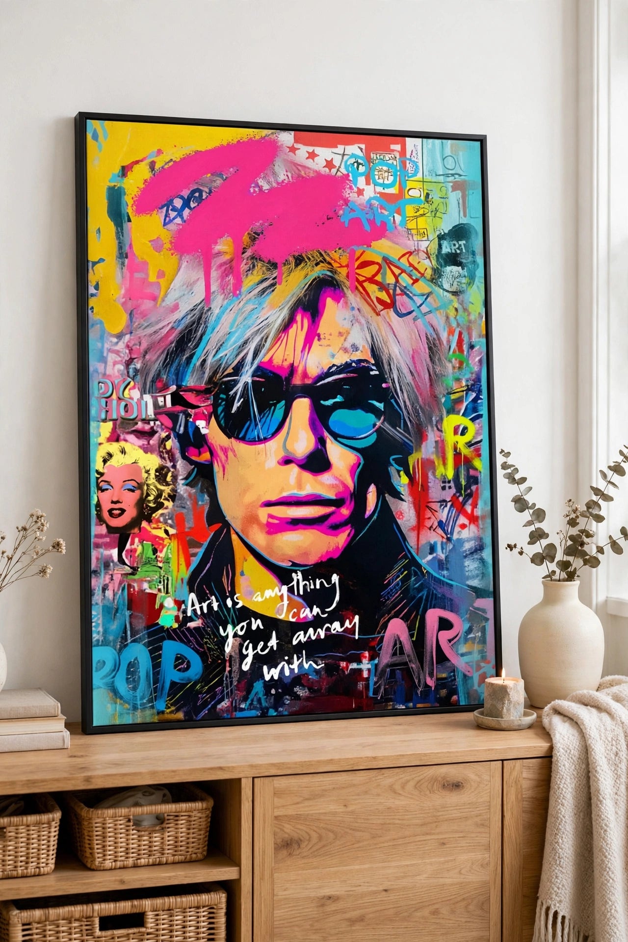 Palais Royal Quadro Glossy Pop Ispirato a Andy Warhol 60x90 cm