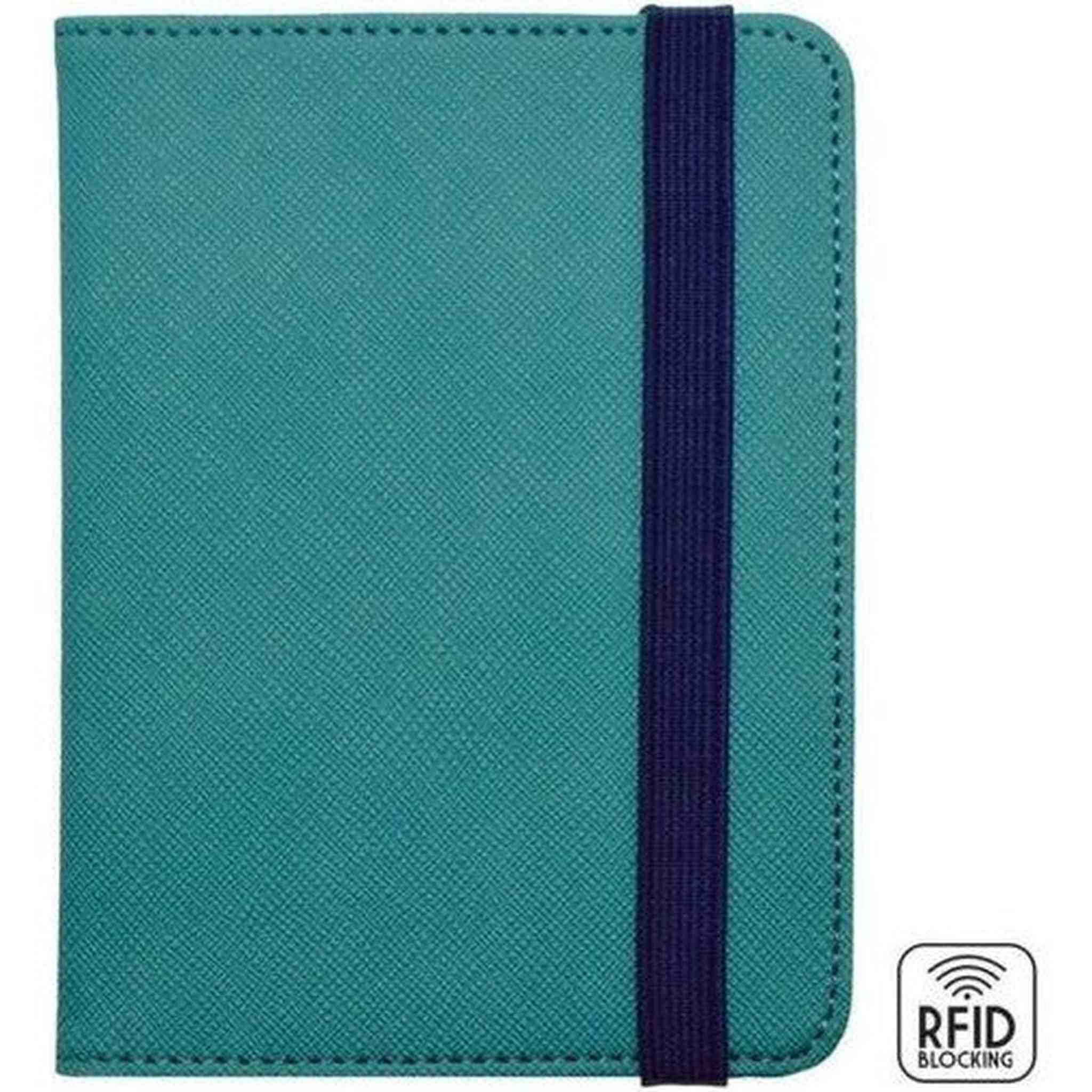 PORTA PASSAPORTO - PETROL BLUE