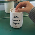 Simple Day Portacotone in gres Bella acqua e sapone