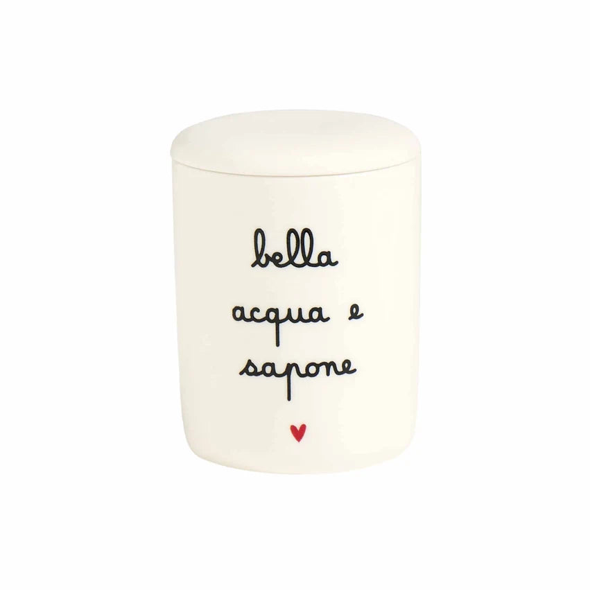 Simple Day Portacotone in gres Bella acqua e sapone