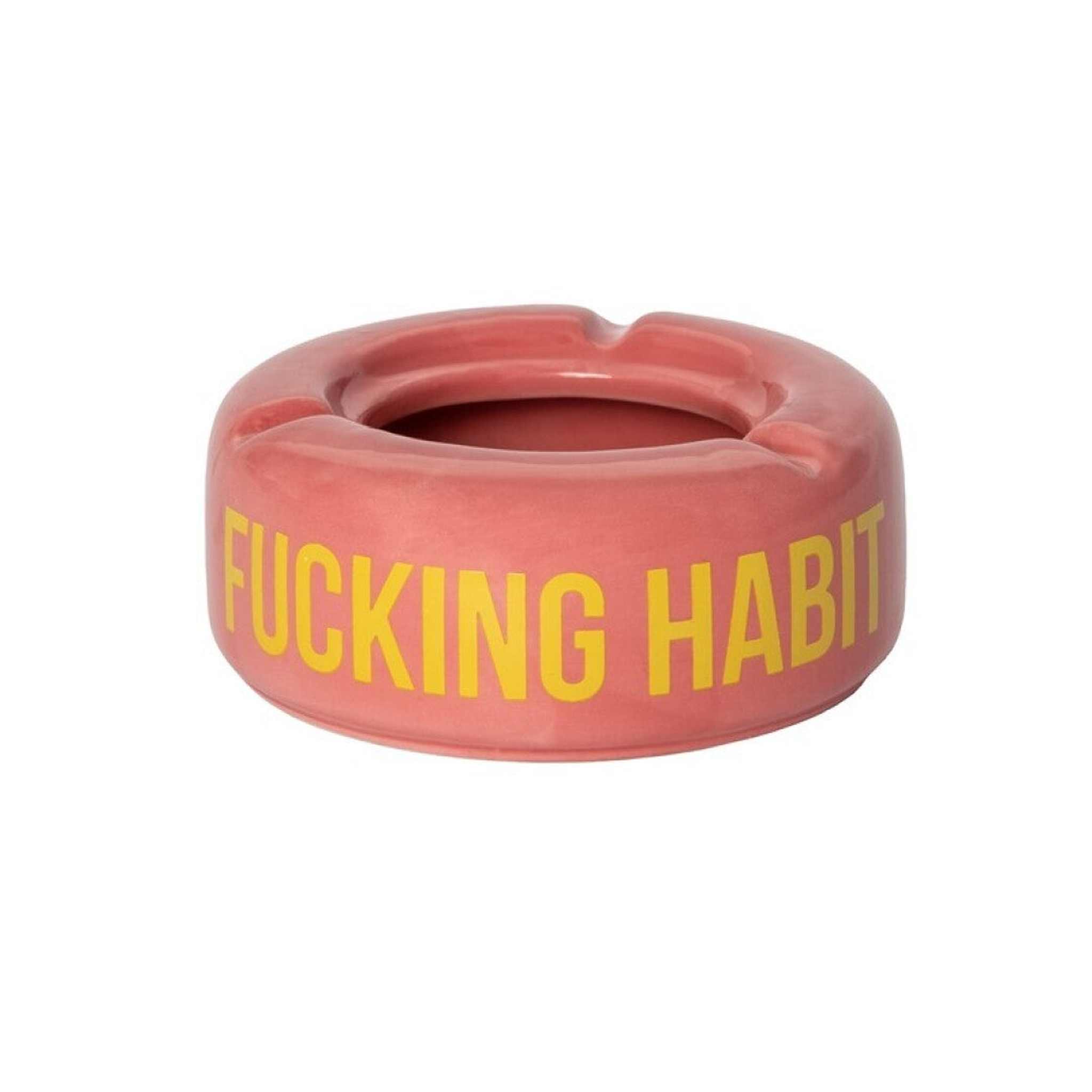 Posacenere "Fucking Habit" Pink