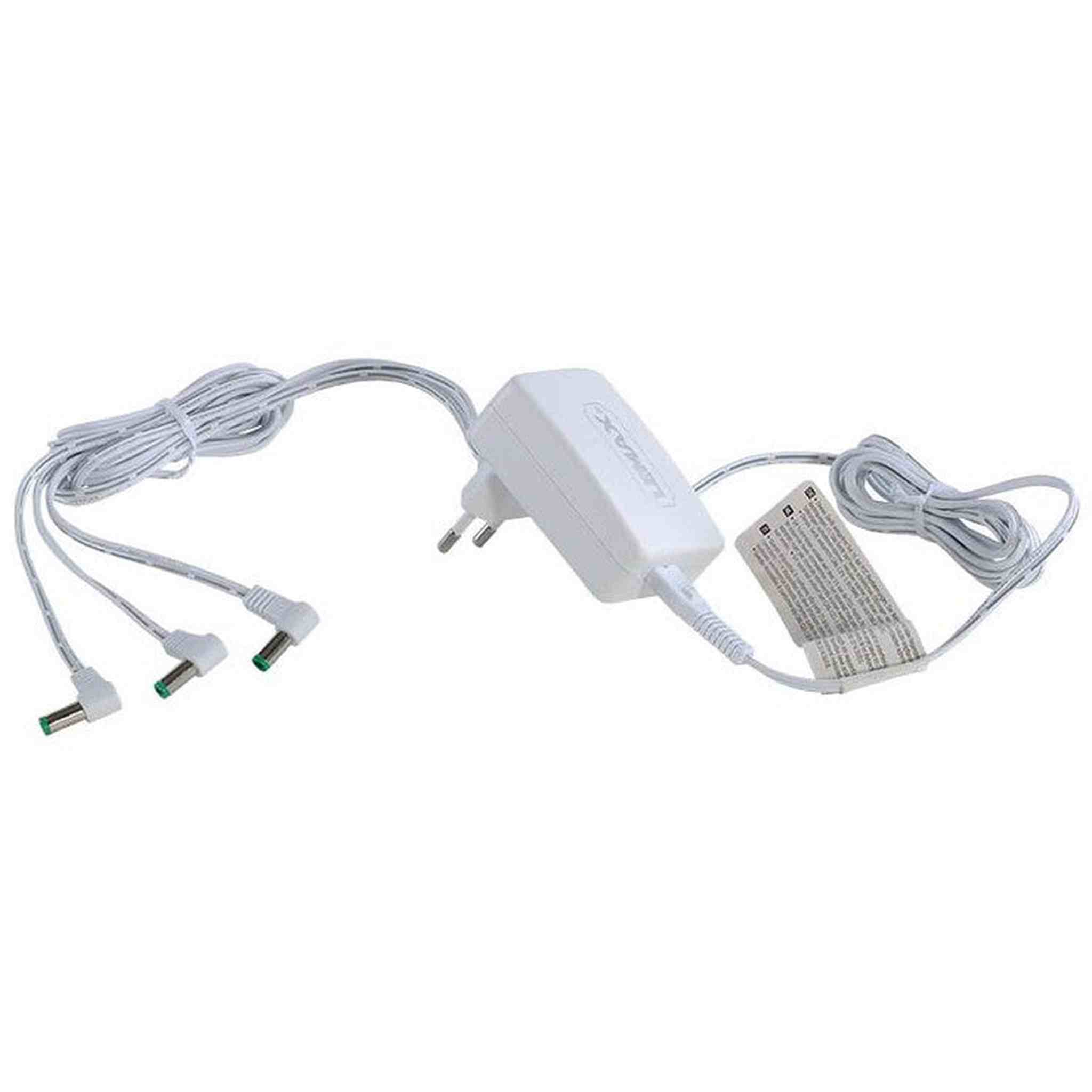 POWER ADAPTOR, 4.5V, WHITE,3-OUTPUT, FIXED PLUG, GS 94564-EU