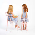 Ribbon Chair Baby Pink