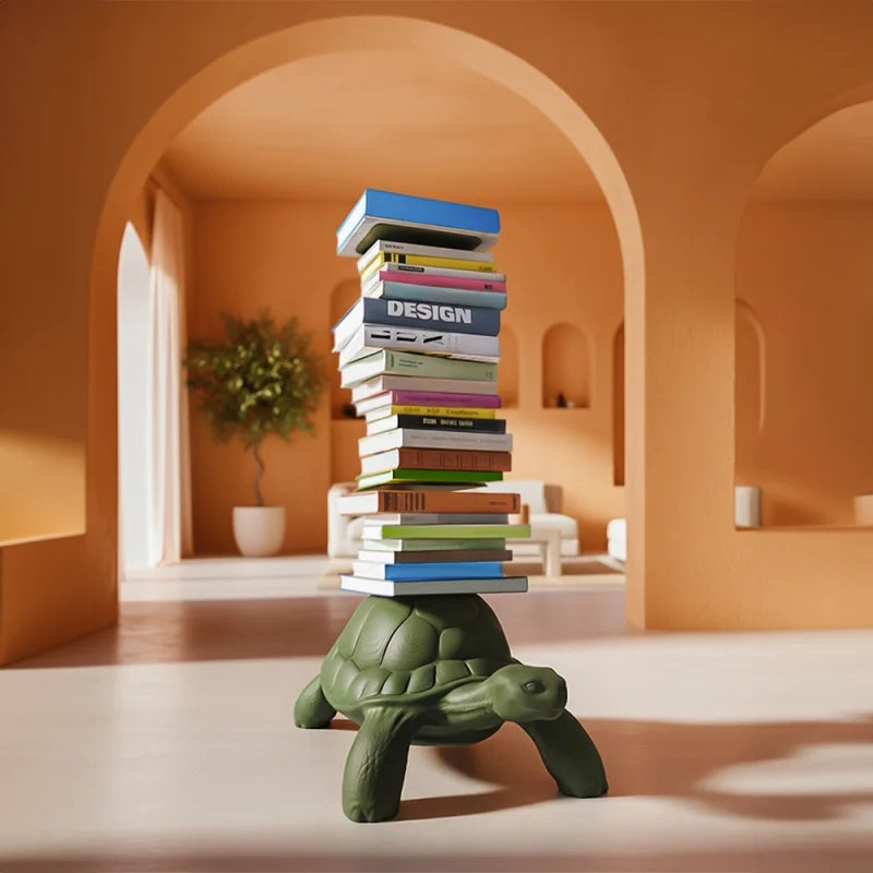 QEEBOO - Turtle Carry Bookshelf Deep Green