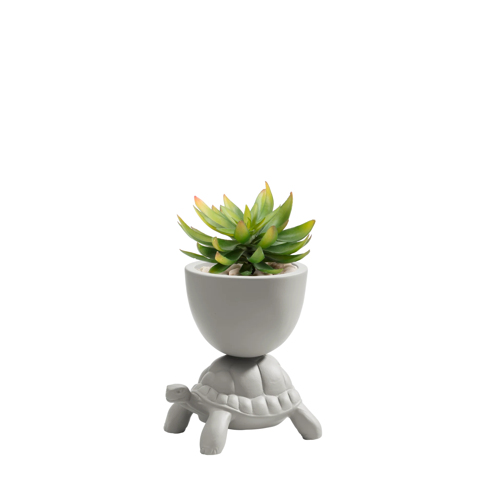 QEEBOO - Turtle Carry XS - porta pianta - Planter Light Grey