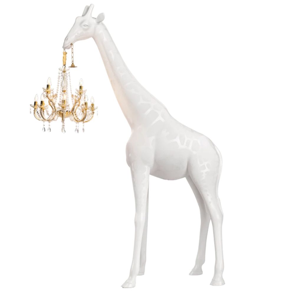 QEEBOO - Giraffe In Love M White INDOOR H. 2.65M