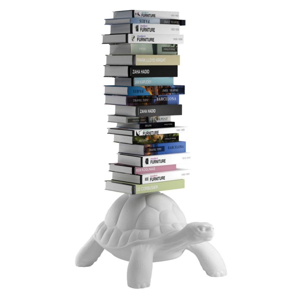 QEEBOO - Turtle Carry Bookshelf White