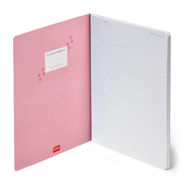 LEGAMI - Quaderno Foglio B5 a Righe - Kitty