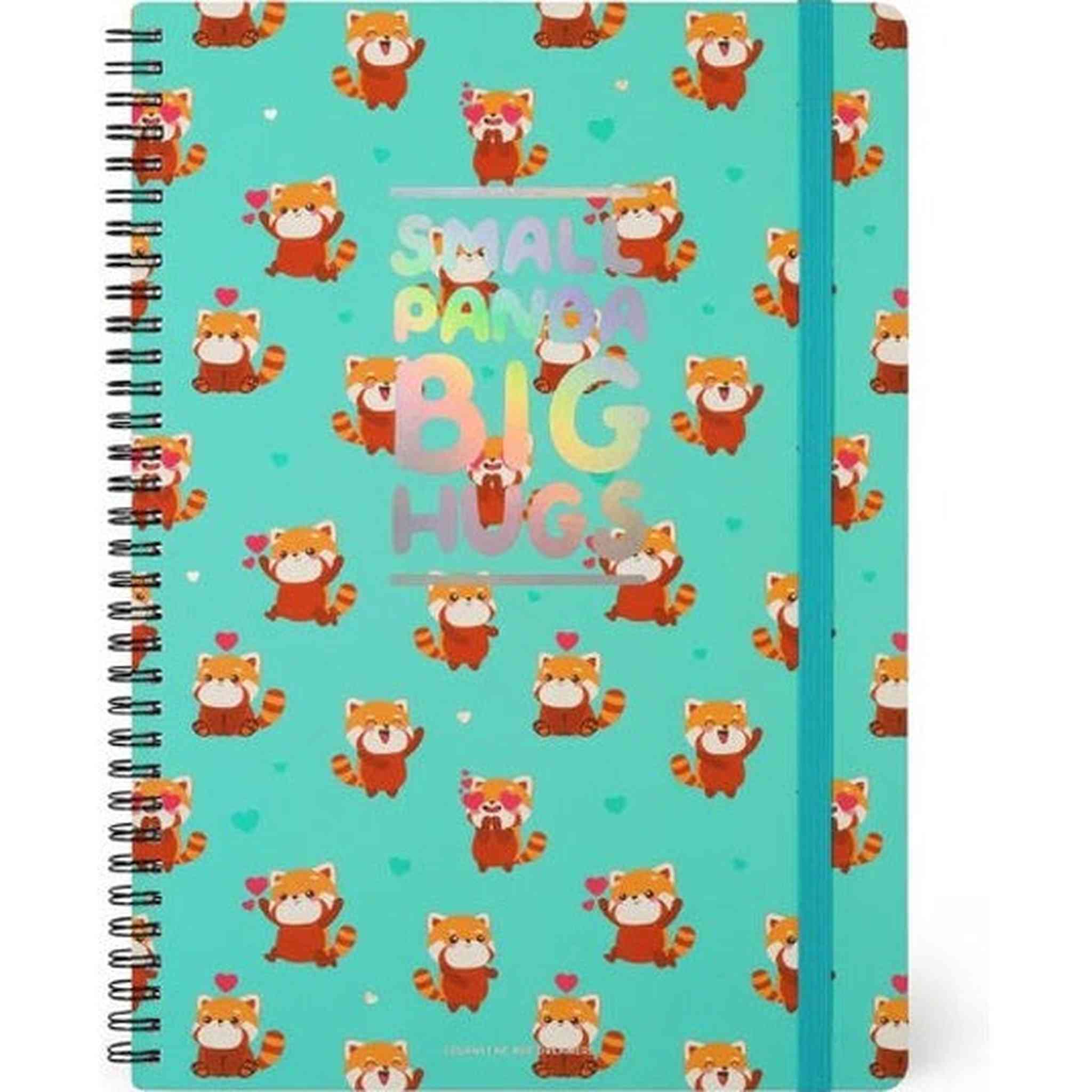 Quaderno A4 a Righe con Spirale - RED PANDA