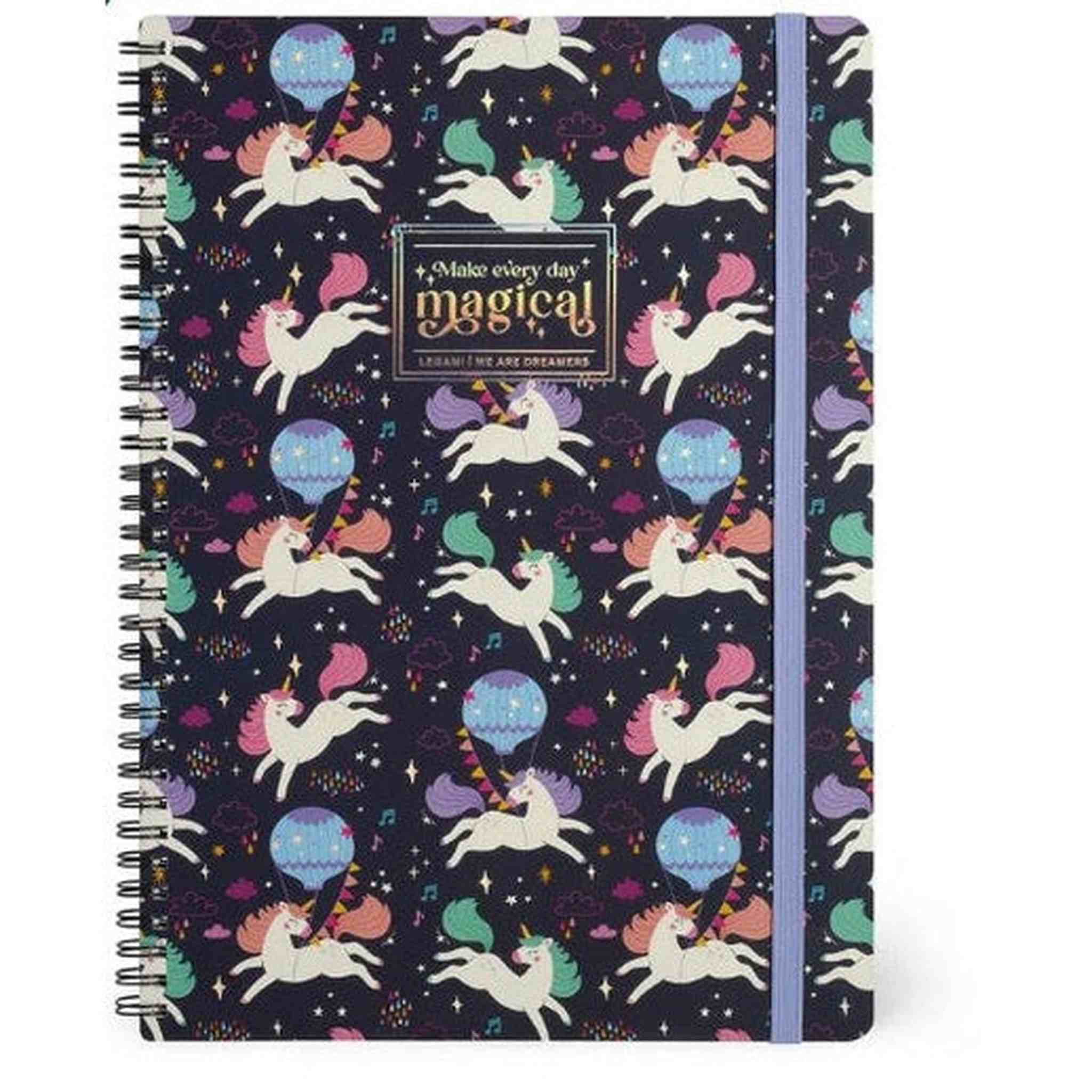 Quaderno A4 a Righe con Spirale - UNICORN