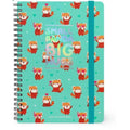 Quaderno A5 a Righe con spirale - RED PANDA