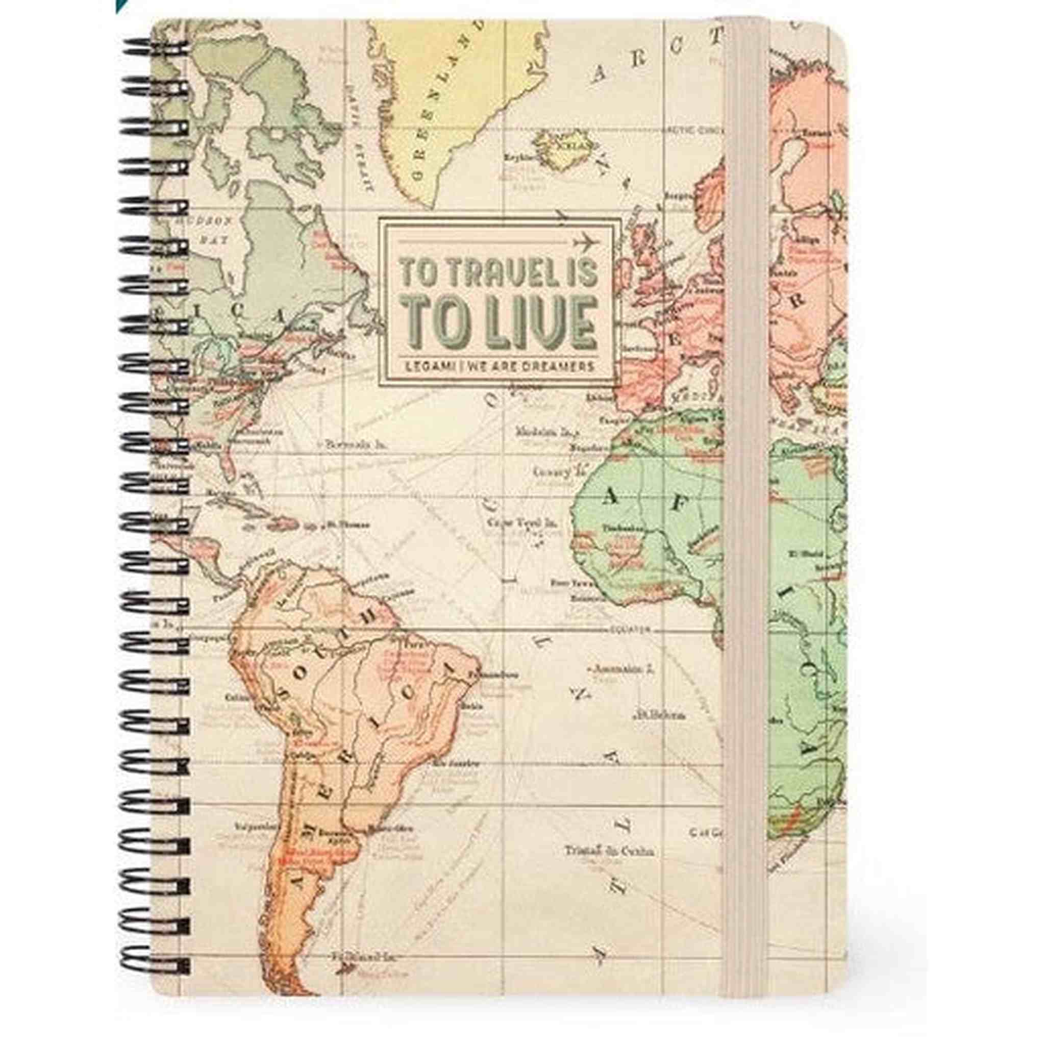 Quaderno A5 a Righe con spirale - TRAVEL