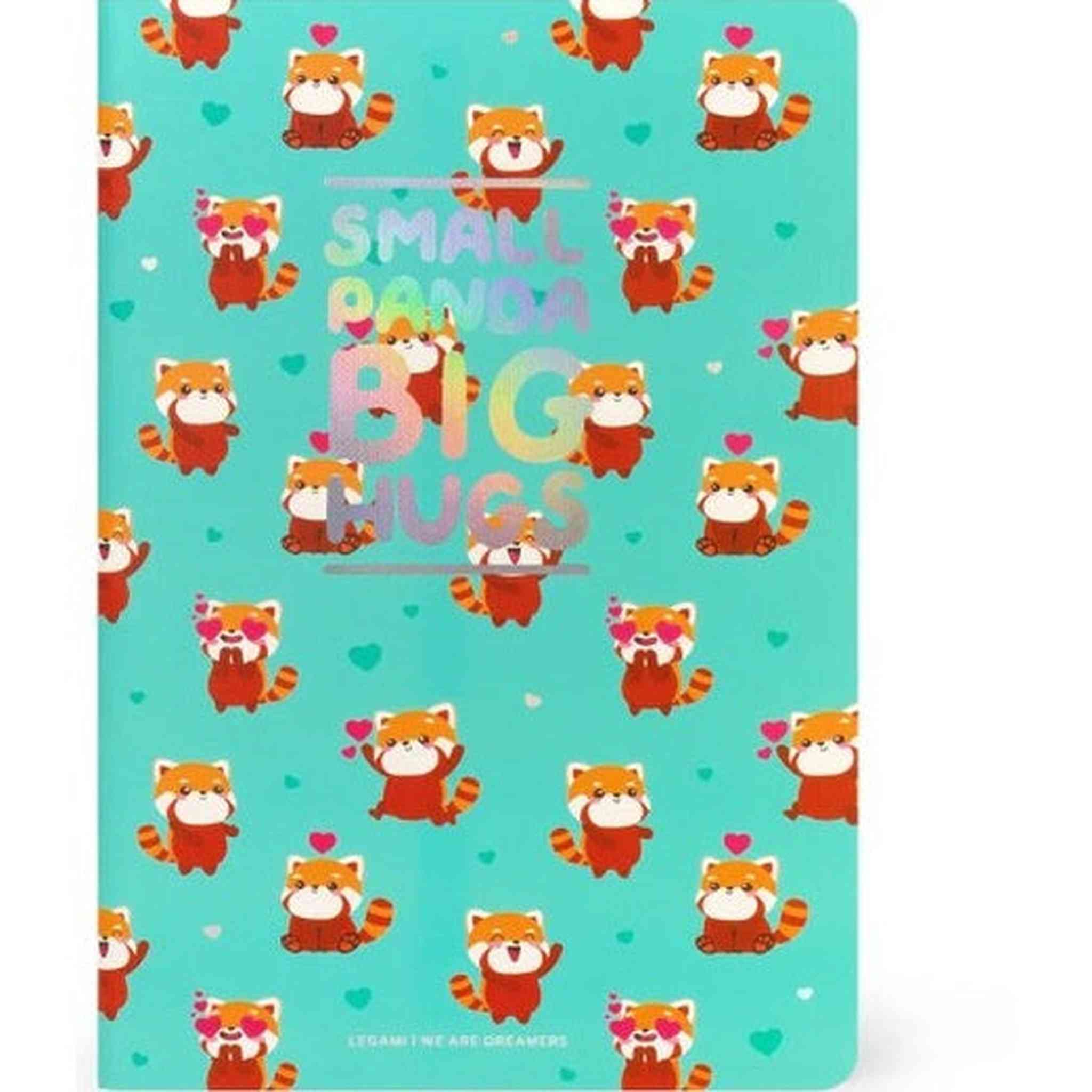Quaderno A5 pagina bianca - RED PANDA