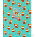 QUADERNO FOGLIO B5 A RIGHE - RED PANDA