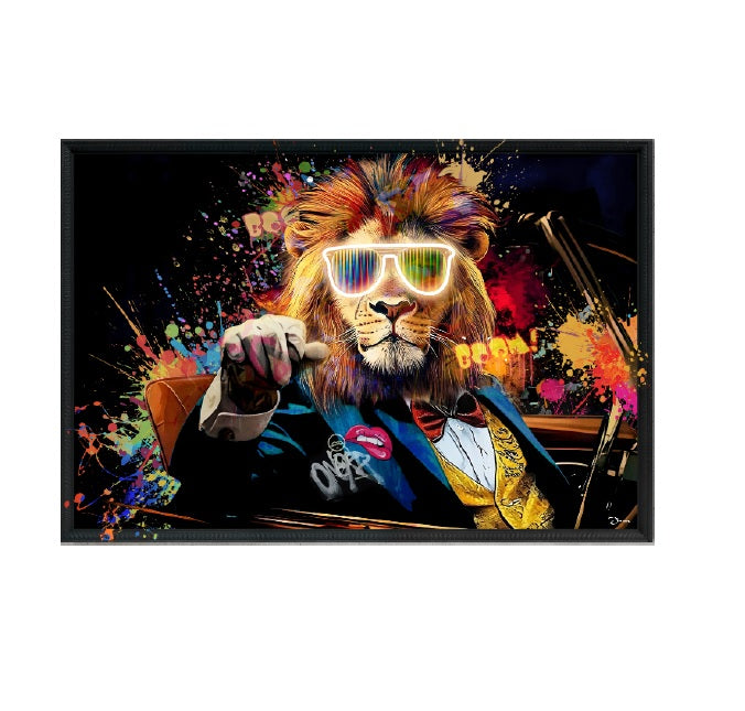 Palais Royal Quadro LED Leone 60x90 cm