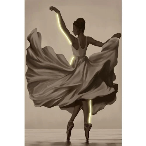 Palais Royal – Quadro LED Ballerina, Dance Art, 60x90 cm