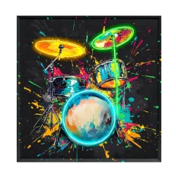 Palais Royal Quadro LED Drum 80x80 cm