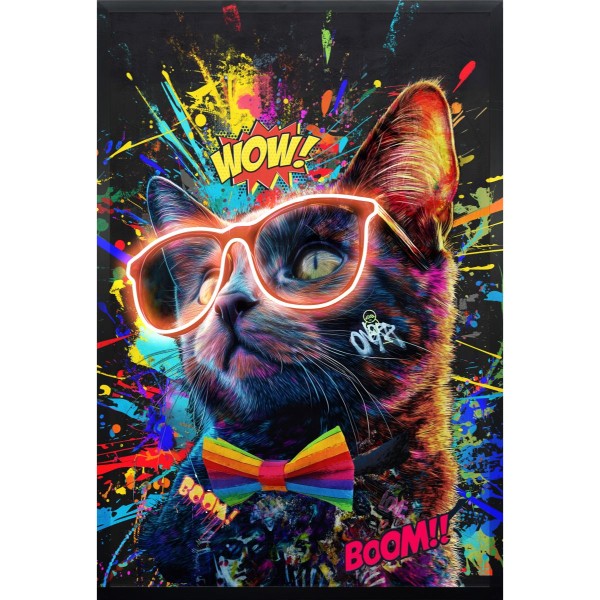 Palais Royal Quadro LED Gatto 60x90 cm