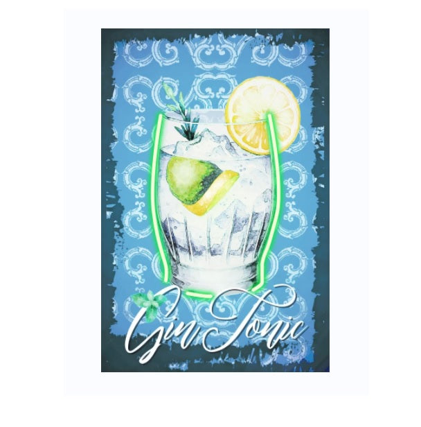 Palais Royal Quadro LED Gin Happy 40x60 cm