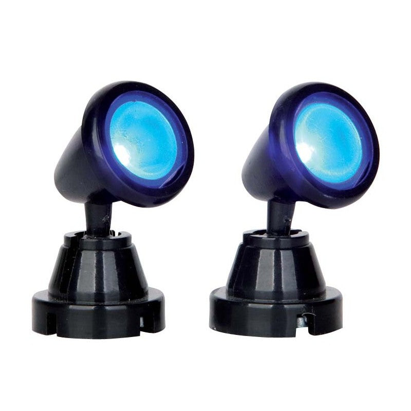 Lemax Christmas Village Accessory - ROUND SPOT LIGHT, SET OF 2, B/O (4.5V)