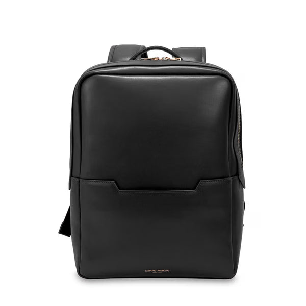 CAMPO MARZIO - ZAINO PROFESSIONALE IN PELLE CHARLENE BACKPACK 14'' BLACK