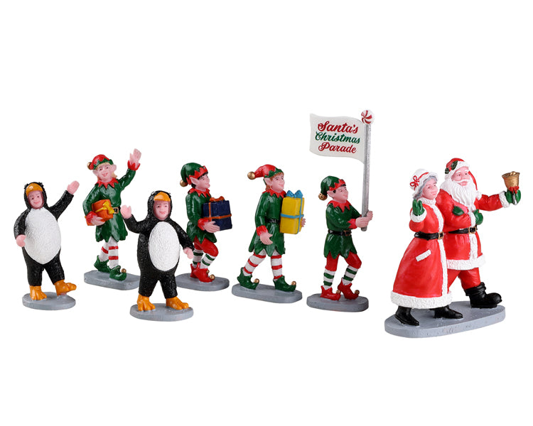 SANTA'S ELF PARADE, SET OF 7 23592-AA