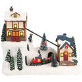Scene cable car animatedMulticolor-Adapter-LED-32,6x16,5x26,9cm