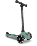 SCOOT AND RIDE - Highwaykick 3S LED – Monopattino Verde Foresta 3-6 anni