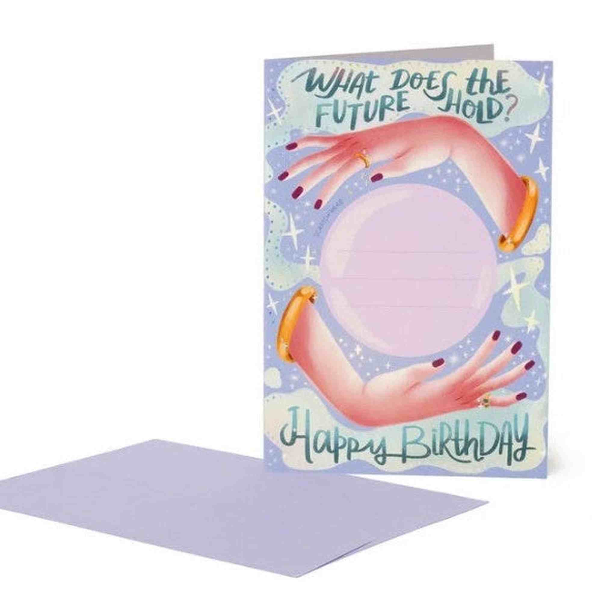 SCRATCH TO REVEAL GREETING CARD - CRYSTAL BALL