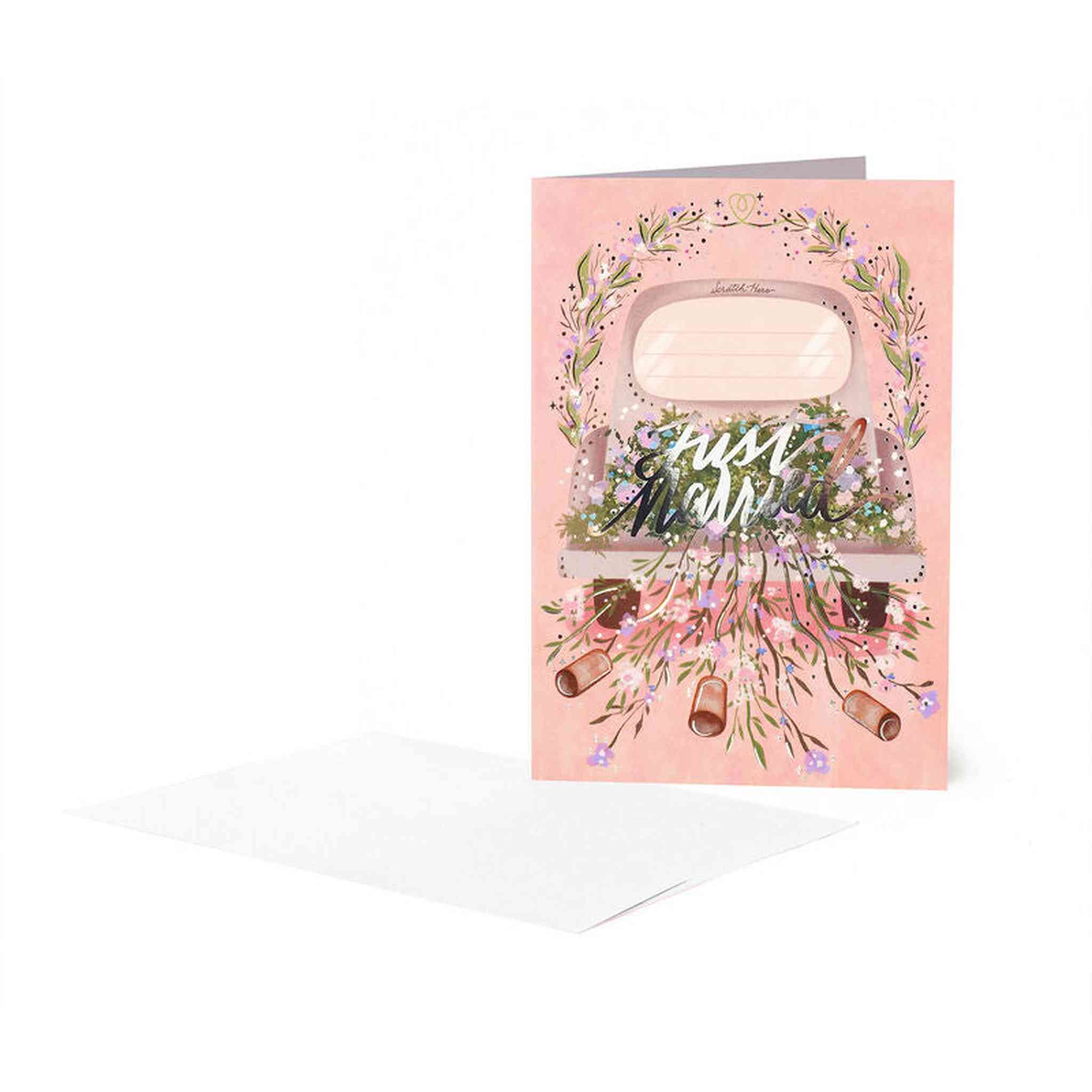 SCRATCH TO REVEAL GREETING CARD - JUST MARRIED