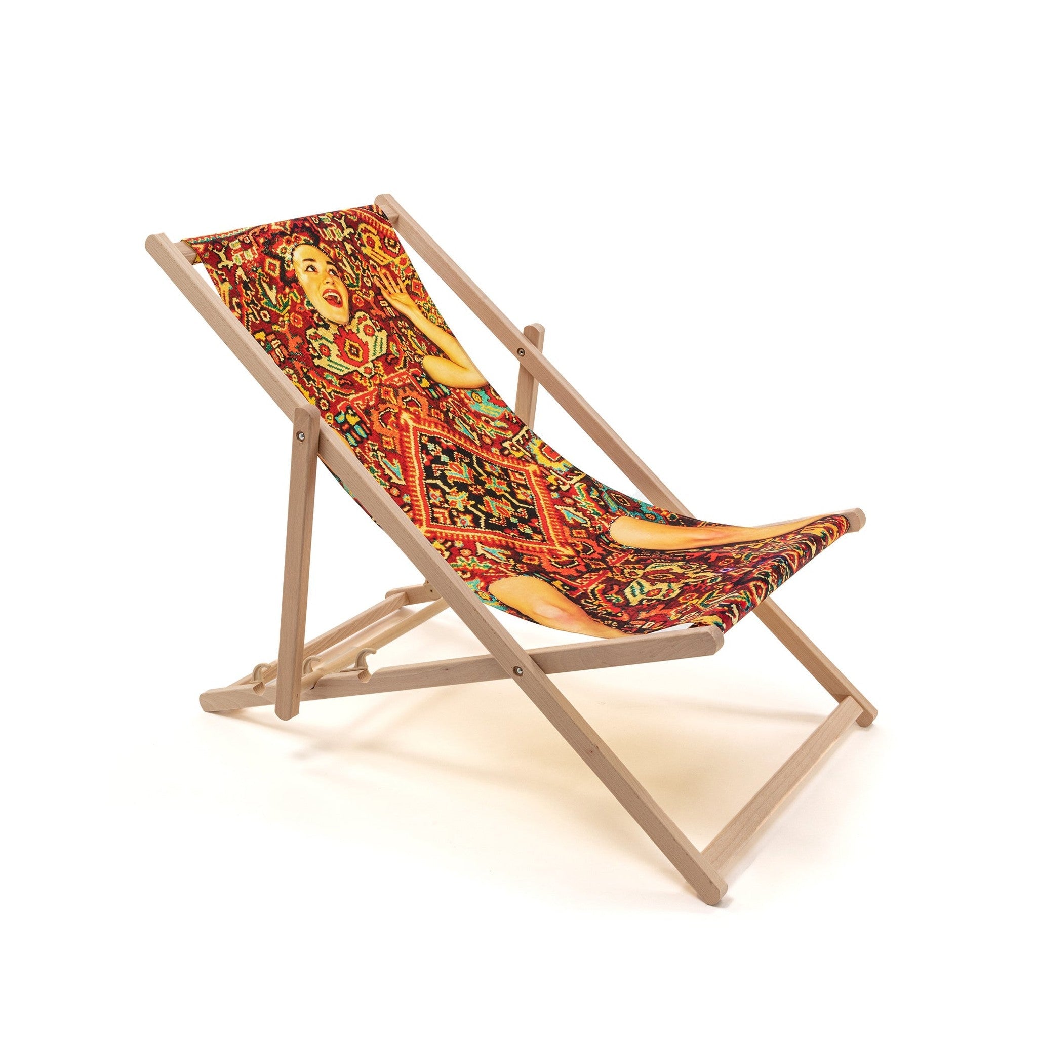 SDRAIO PIEGHEVOLE IN LEGNO/POLIESTERE "TOILETPAPER" - LADY ON CARPET