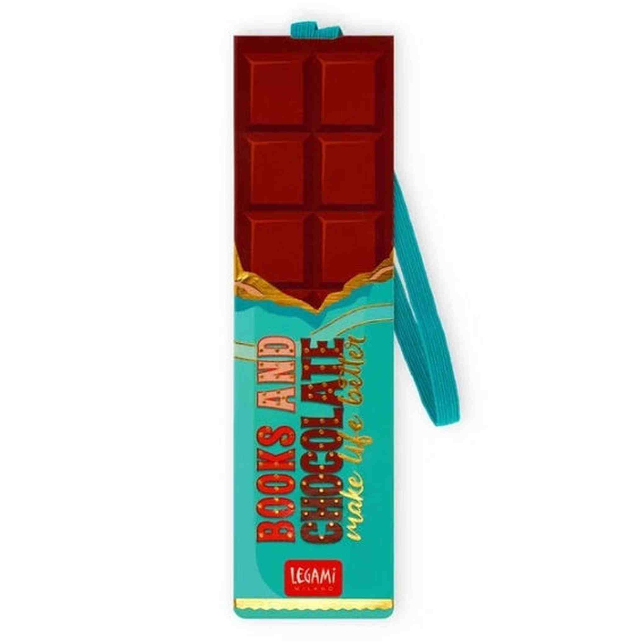 SEGNALIBRO CON ELASTICO - CHOCOLATE