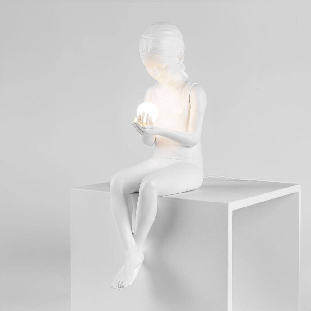SELETTI - SCULTURA IN RESINA CON LUCE LED "INNER GLOW_S" GIRL