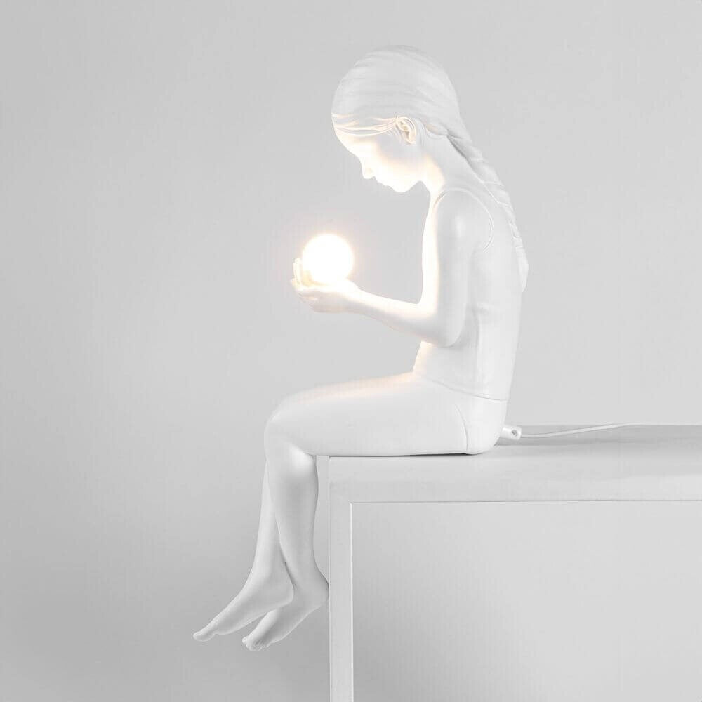 SELETTI - SCULTURA IN RESINA CON LUCE LED "INNER GLOW_S" GIRL