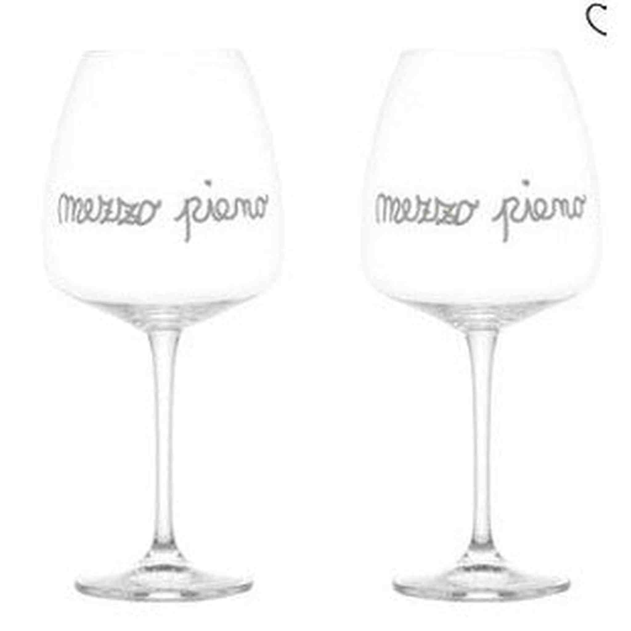 SET 2 CALICI 77CL MEZZO PIENO