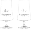 SET 2 CALICI SI BEVE IN COMPAGNIA 55CL