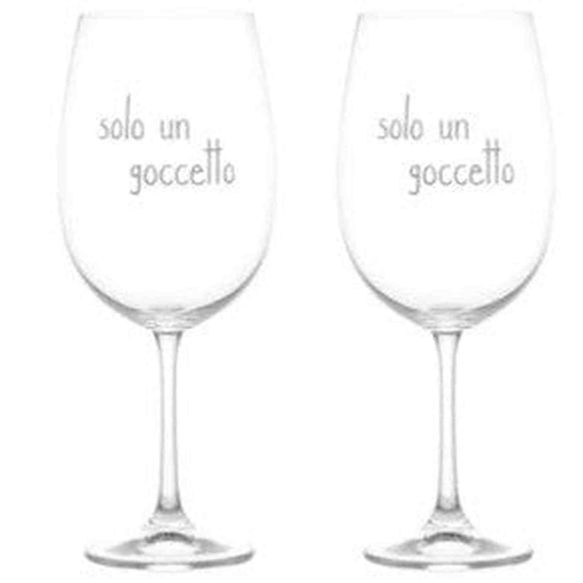 SET 2 CALICI SOLO UN GOCCETTO  64 CL