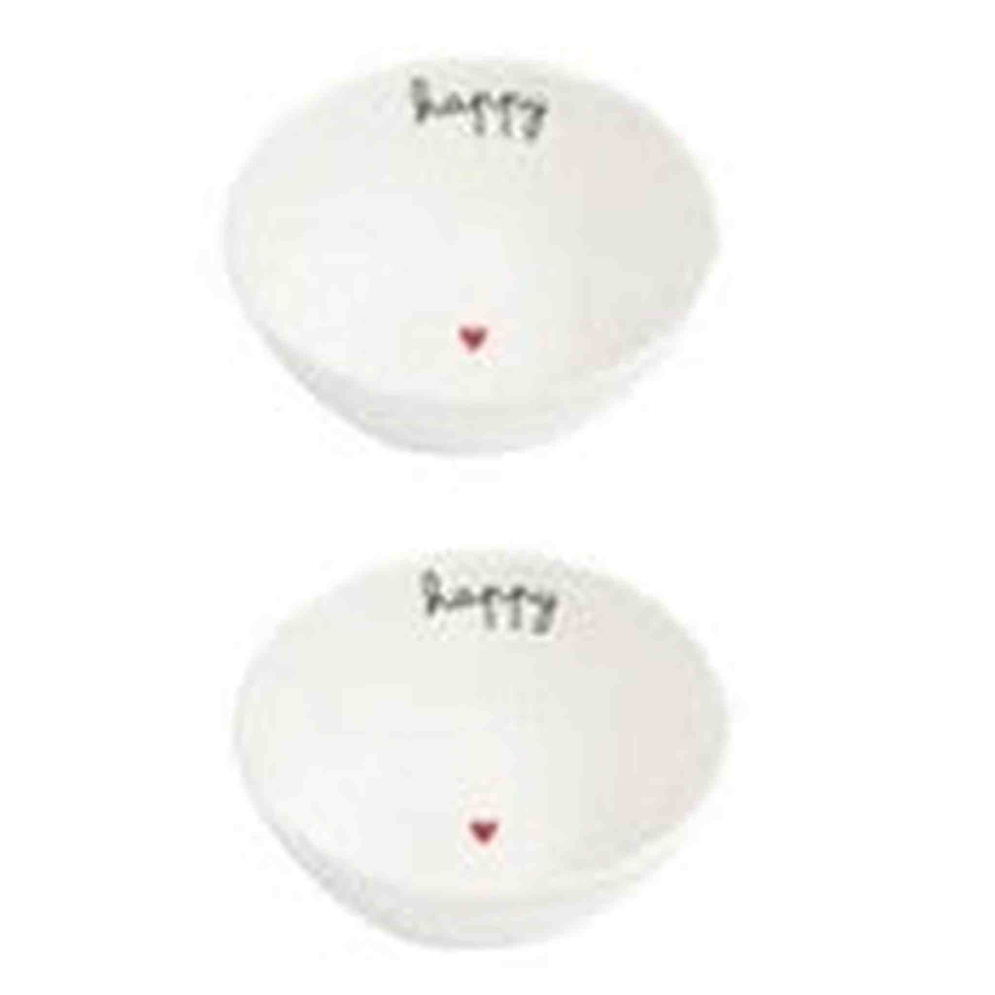 SIMPLE DAY - Set 2 Coppette in Gres – Decoro "Happy"
