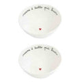 SIMPLE DAY - Set 2 Coppette in Gres – Decoro "Oggi sono felice"