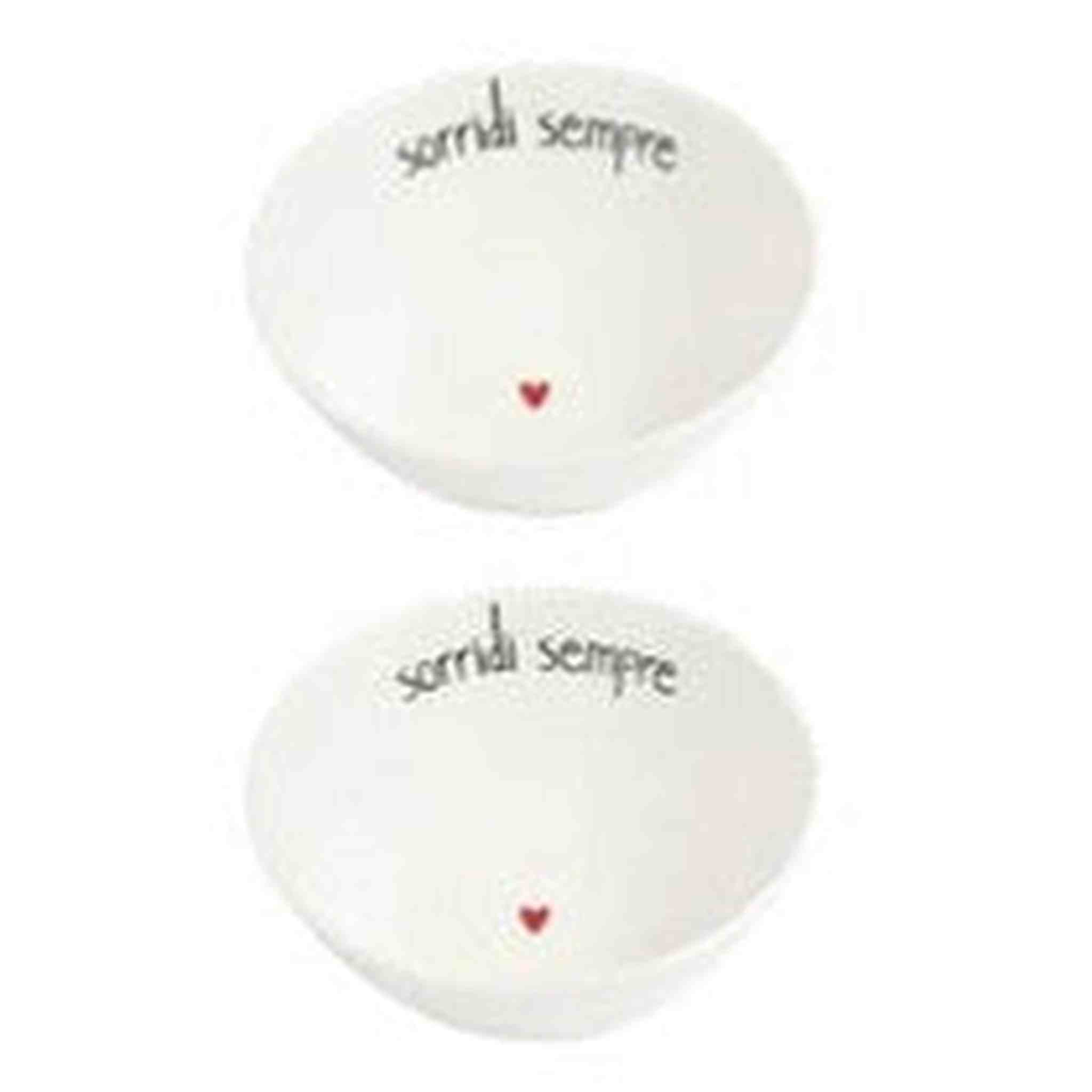 SET 2 COPPETTE D15.5X6.3 SORRIDI SEMPRE