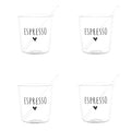 SET 4 BICCH. ESPRESSO ESPRESSO NERO