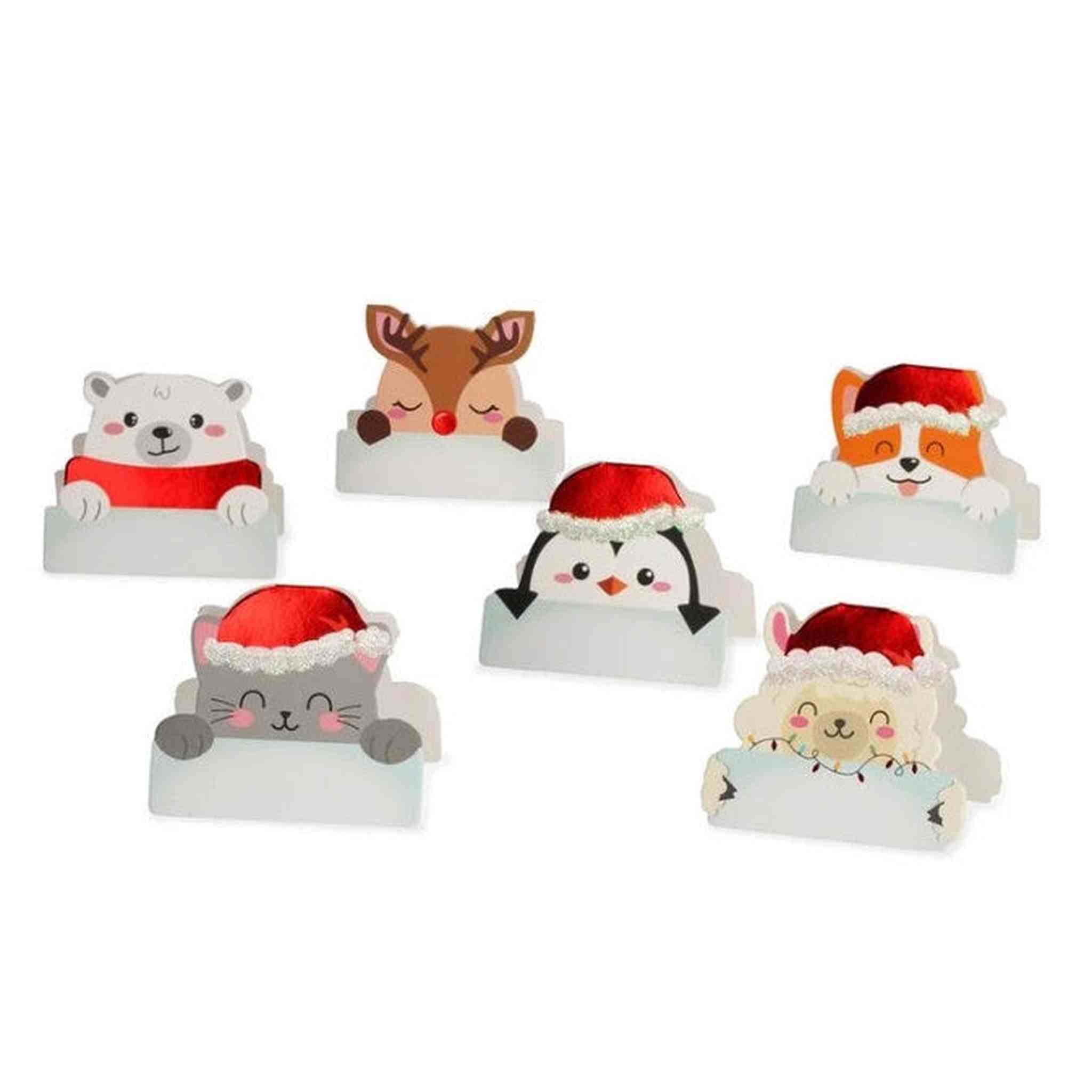 Set di 12 Segnaposto Natalizi
