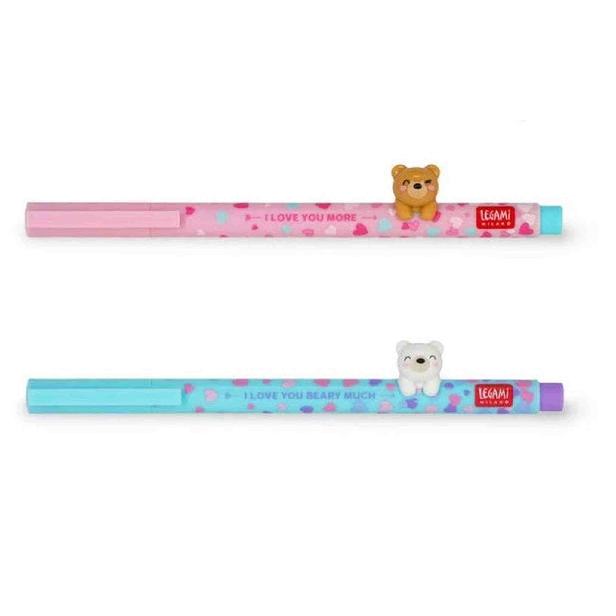 Set di 2 Penne Gel - Beary in Love
