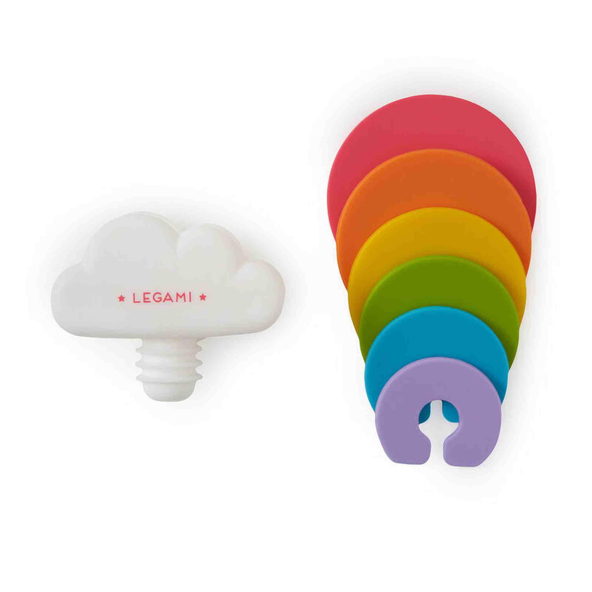 SET TAPPO + 6 SEGNABICCHIERI - RAINBOW