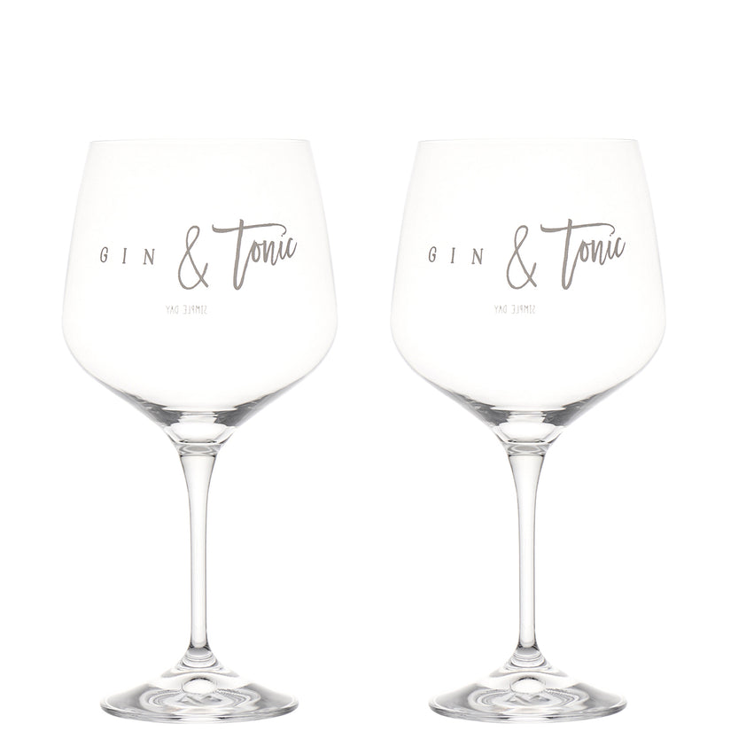 Simple Day Set 2 Calici da Cocktail 82 cl - Gin Tonic