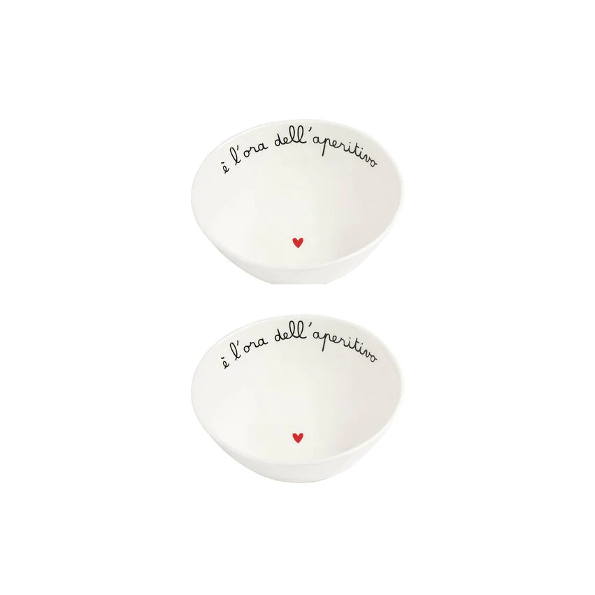 SET 2 COPPETTE D15.5X6.3 E L ORA DELLAPERITIVO