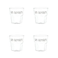 Simple Day Set 4 Bicchierini da Liquore Un Amaro 13 cl