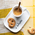 SIMPLE DAY - Set 2 Piattini per Tazze Espresso decoro ...e dolcetto